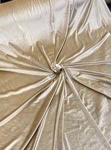 Stretch Velvet Gold Champagne
