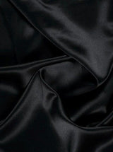 Black Duchesse Satin