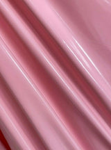 Glossy Stretch Patent Leather Latex Baby Pink