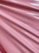 Glossy Stretch Patent Leather Latex Baby Pink
