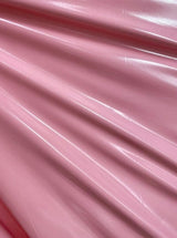Glossy Stretch Patent Leather Latex Baby Pink