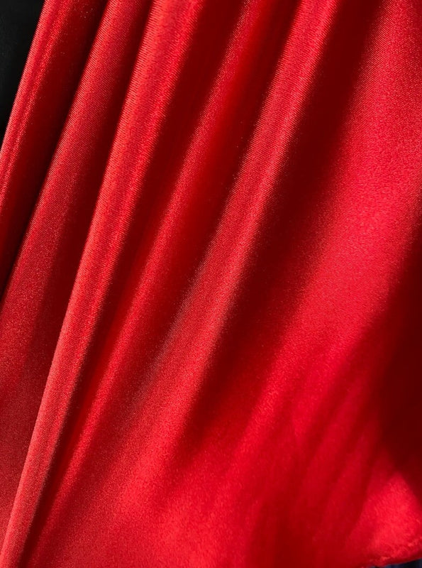 Shiny Nylon Spandex Red