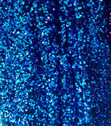 Iridescent Blue Sequin Stretch Velvet