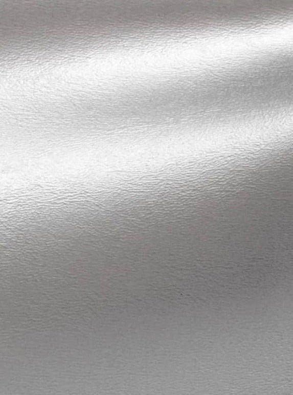 Stretch Faux Leather Silver