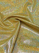 Holographic Shiny Pebble Foil Heavy Stretch Nylon Spandex Fabric - Black, Silver, Gold, Red, Green, Royal, 58"-60" Width
