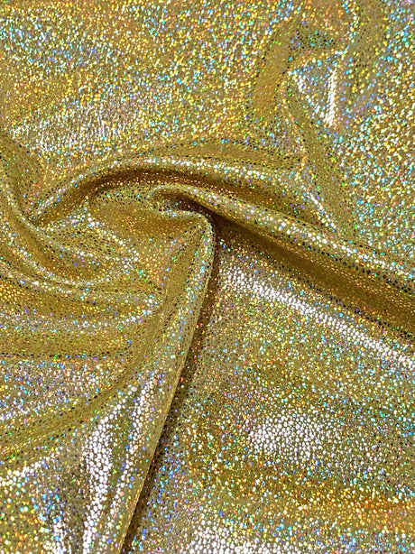 Holographic Shiny Pebble Foil Heavy Stretch Nylon Spandex Fabric - Black, Silver, Gold, Red, Green, Royal, 58"-60" Width