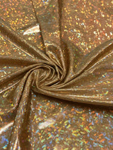 Nylon Spandex Fabric - Shatter Glass Mystique, Silver, Gold, Fuchsia, Green, Red, Black, Turquoise, Royal, 58"-60" Width