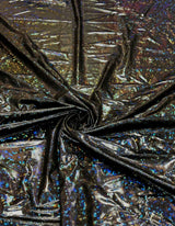 Nylon Spandex Fabric - Shatter Glass Mystique, Silver, Gold, Fuchsia, Green, Red, Black, Turquoise, Royal, 58"-60" Width