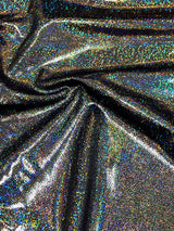 Holographic Shiny Pebble Foil Heavy Stretch Nylon Spandex Fabric - Black, Silver, Gold, Red, Green, Royal, 58"-60" Width
