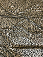 Cheetah Foil Design Nylon Spandex Fabric - Black/Gold, Black/Silver, White/Silver