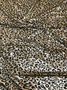 Cheetah Foil Design Nylon Spandex Fabric - Black/Gold, Black/Silver, White/Silver