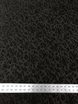 Floral Burnout Panne Velvet Polyester Spandex Fabric - Black Floral Burnout, 58"-60" Width