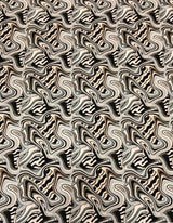 Swirl Abstract Design Polyester Spandex Fabric - Light Weight, 58"-60" Width