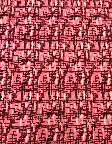 Abstract Squares Polyester Spandex Fabric - Abstract Squares Print, 58"-60" Width