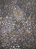 Wild Animal Print Polyester Spandex Fabric - Metallic Foil, Gray Brown, 58"-60" Width