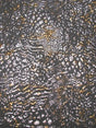 Wild Animal Print Polyester Spandex Fabric - Metallic Foil, Gray Brown, 58"-60" Width