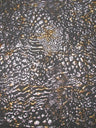 Wild Animal Print Polyester Spandex Fabric - Metallic Foil, Gray Brown, 58"-60" Width