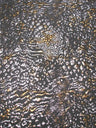 Wild Animal Print Polyester Spandex Fabric - Metallic Foil, Gray Brown, 58"-60" Width