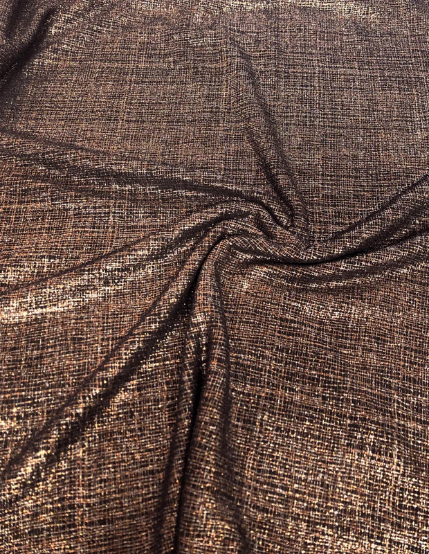 Shiny Lurex Polyester Spandex Fabric - Rose Gold, Hunter Green, 58"/60" Wide