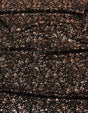 Small Rib Textured Fukuro Polyester Spandex Fabric - Small Dots Shiny Foil, Copper, Silver, 58" Width