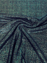 Shiny Lurex Polyester Spandex Fabric - Rose Gold, Hunter Green, 58"/60" Wide