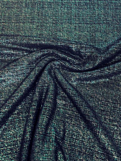 Shiny Lurex Polyester Spandex Fabric - Rose Gold, Hunter Green, 58"/60" Wide