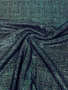 Shiny Lurex Polyester Spandex Fabric - Rose Gold, Hunter Green, 58"/60" Wide