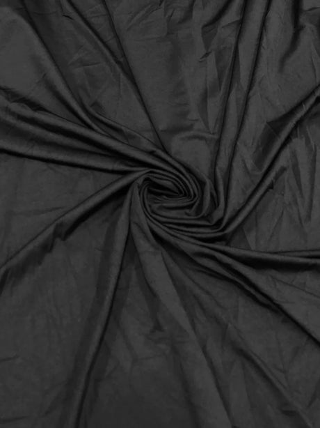 Dull Nylon Spandex Fabric - 4 Way Stretch, Light Weight, Solid Colors, Black, White, 58-60" Width