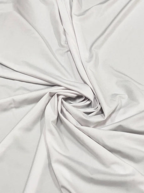 Dull Nylon Spandex Fabric - 4 Way Stretch, Light Weight, Solid Colors, Black, White, 58-60" Width