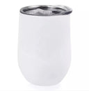 Sublimation Wine Cup White Double Wall Insulated Tumbler - White, 12 Ounce, With Box And Slider Lid (1 Unit)