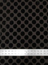 1.5 Inch Circles On Burnout Velvet Polyester Spandex Fabric - Black, Dark Camel, Wine, 58"-60" Width