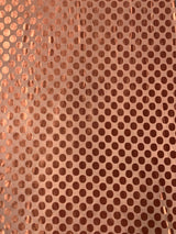 1.5 Inch Circles On Burnout Velvet Polyester Spandex Fabric - Black, Dark Camel, Wine, 58"-60" Width