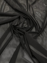 Dura Power Mesh Nylon Spandex Fabric - Black, Nude, 4 Way Stretch, High Compression, 60" Width
