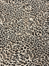 Leopard Print Polyester Spandex Fabric - Leopard Print, 58" Width