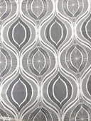 Lace Non-Stretch Big Design Polyester Fabric - White, Black