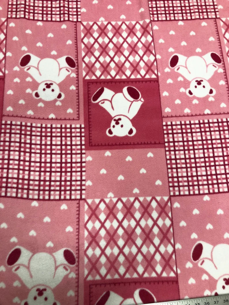 Polyester Non-Stretch Anti Pill Assorted Soft Fleece Fabric - Assorted Designs, 58-60 Inches Wide