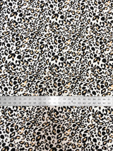 Stretch Yoga Leopard Print Nylon Spandex Fabric - Leopard Print, 58"-60" Width