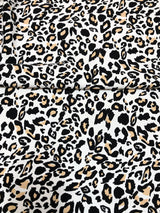 Stretch Yoga Leopard Print Nylon Spandex Fabric - Leopard Print, 58"-60" Width