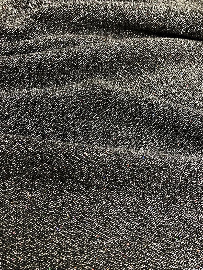 Nylon Spandex Fabric - Textured With Lurex, Multi Color Hologram, 58"-60" Width