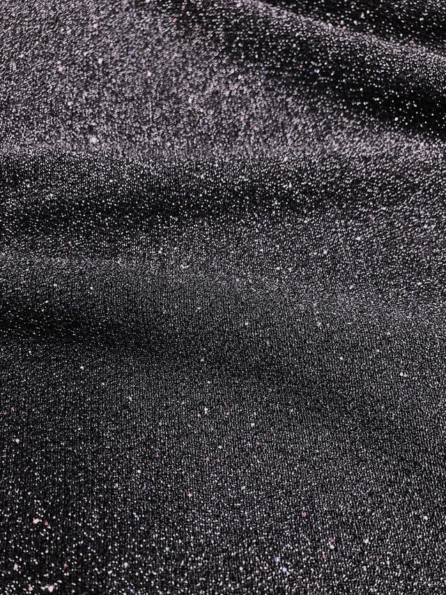 Nylon Spandex Fabric - Textured With Lurex, Multi Color Hologram, 58"-60" Width