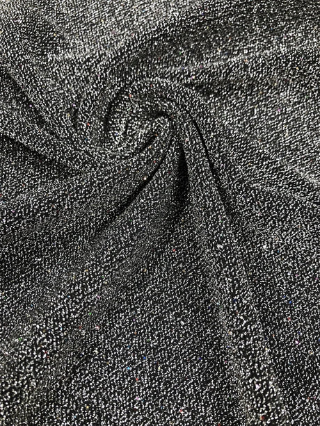 Nylon Spandex Fabric - Textured With Lurex, Multi Color Hologram, 58"-60" Width