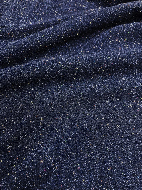 Nylon Spandex Fabric - Textured With Lurex, Multi Color Hologram, 58"-60" Width