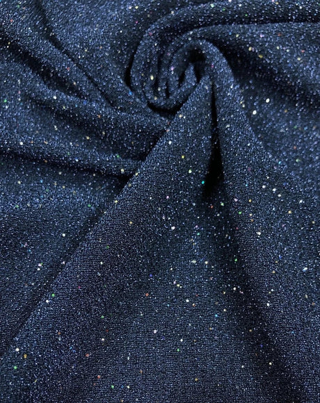 Nylon Spandex Fabric - Textured With Lurex, Multi Color Hologram, 58"-60" Width
