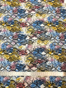 Colorful Snake Print Bulgari Polyester Spandex Fabric - Blue, Purple