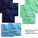 Faux Fur Fabric 10x10 Squares Shaggy Patches