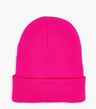 Beanies 100 Percent Acrylic Fabric - Neon Hot Pink, 3-Inch Folding Cuff (1 Piece)