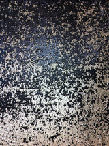 6Mm Matte Black Ivory Reversible Sequins Polyester Mesh Fabric - Sheer Black, 6Mm Sequins, 48" Width