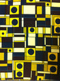 Circles & Squares Modal Spandex Fabric - Geometric Pattern, 58/60" Width