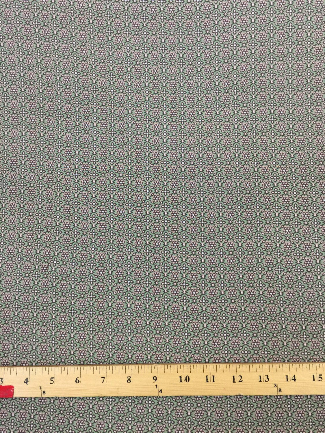 Rayon Challis Light Green Floral