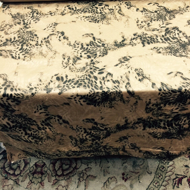 Animal Print Denim Jaguar Fabric